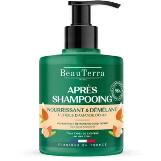 BeauTerra Après-Shampooing Nourrissant et Démêlant 500 ml