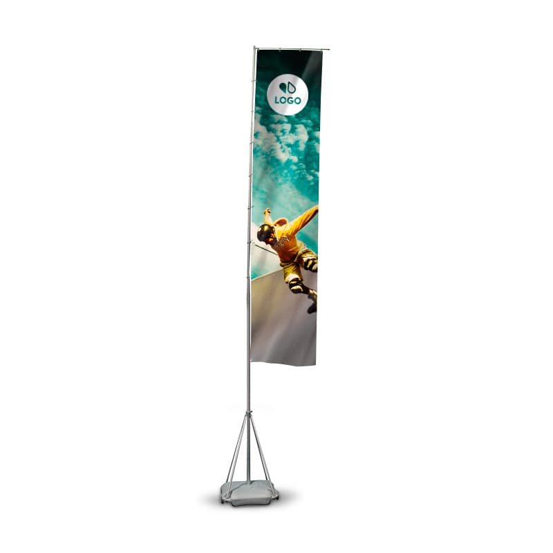 Oriflamme | Drapeau Publicitaire 260 x 100 cm - Easyflyer