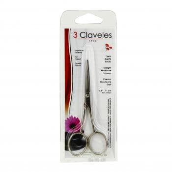 3 CLAVELES Ciseaux droits à moustache