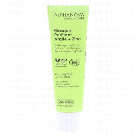 ALPHANOVA Thermal Care - Masque Purifiant Bio Argile + Zinc 50ml